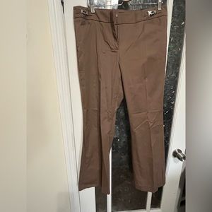 NWT New York & Company 7th Ave. brown bootcut pant Size 14